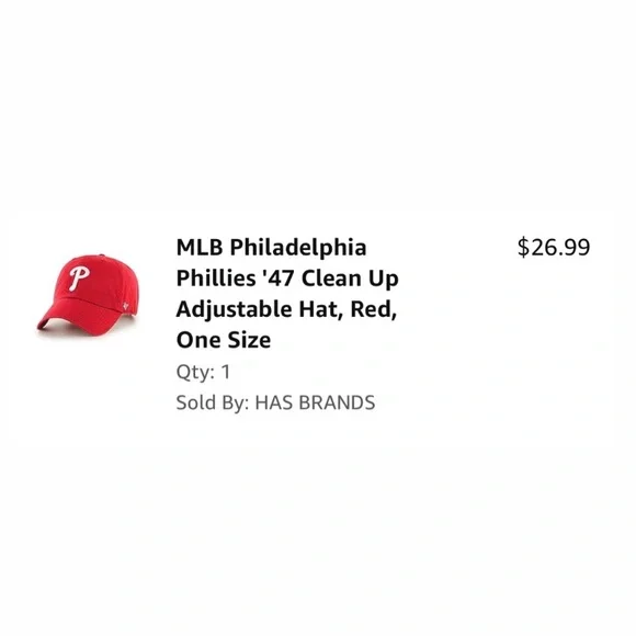 RED PHILLIES HAT. - Picture 4 of 4